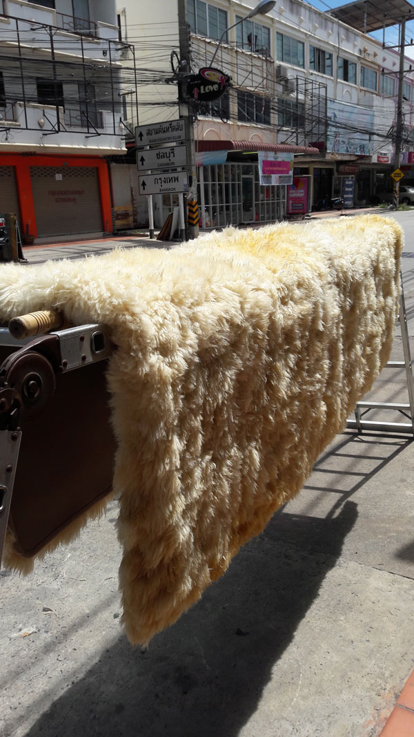 Large sheep rug